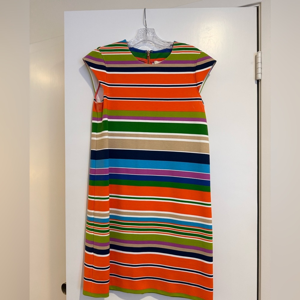 Kate Spade striped shift cap sleeve dress
